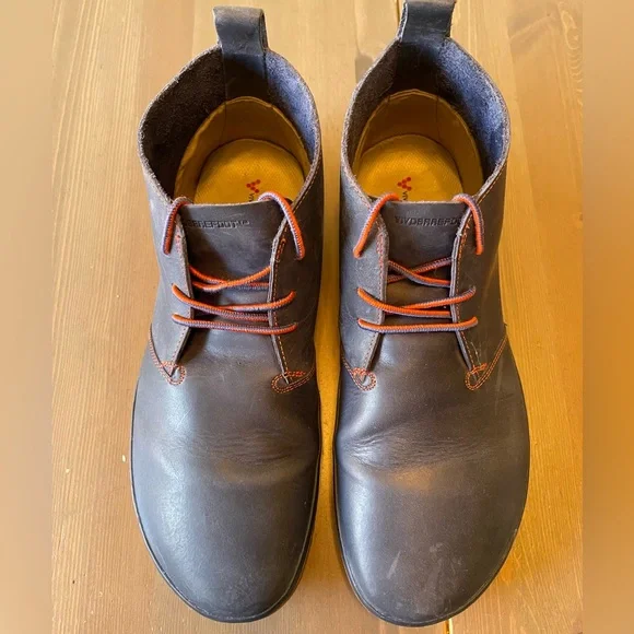 Vivo Barefoot Gobi 2 Urban Dark Blue with Red Stitching Leather Boots - Size 12 - Picture 5 of 10